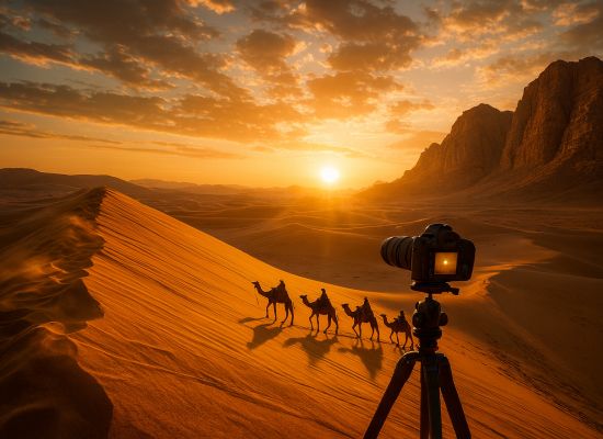 Sunrise Desert Photoshoot