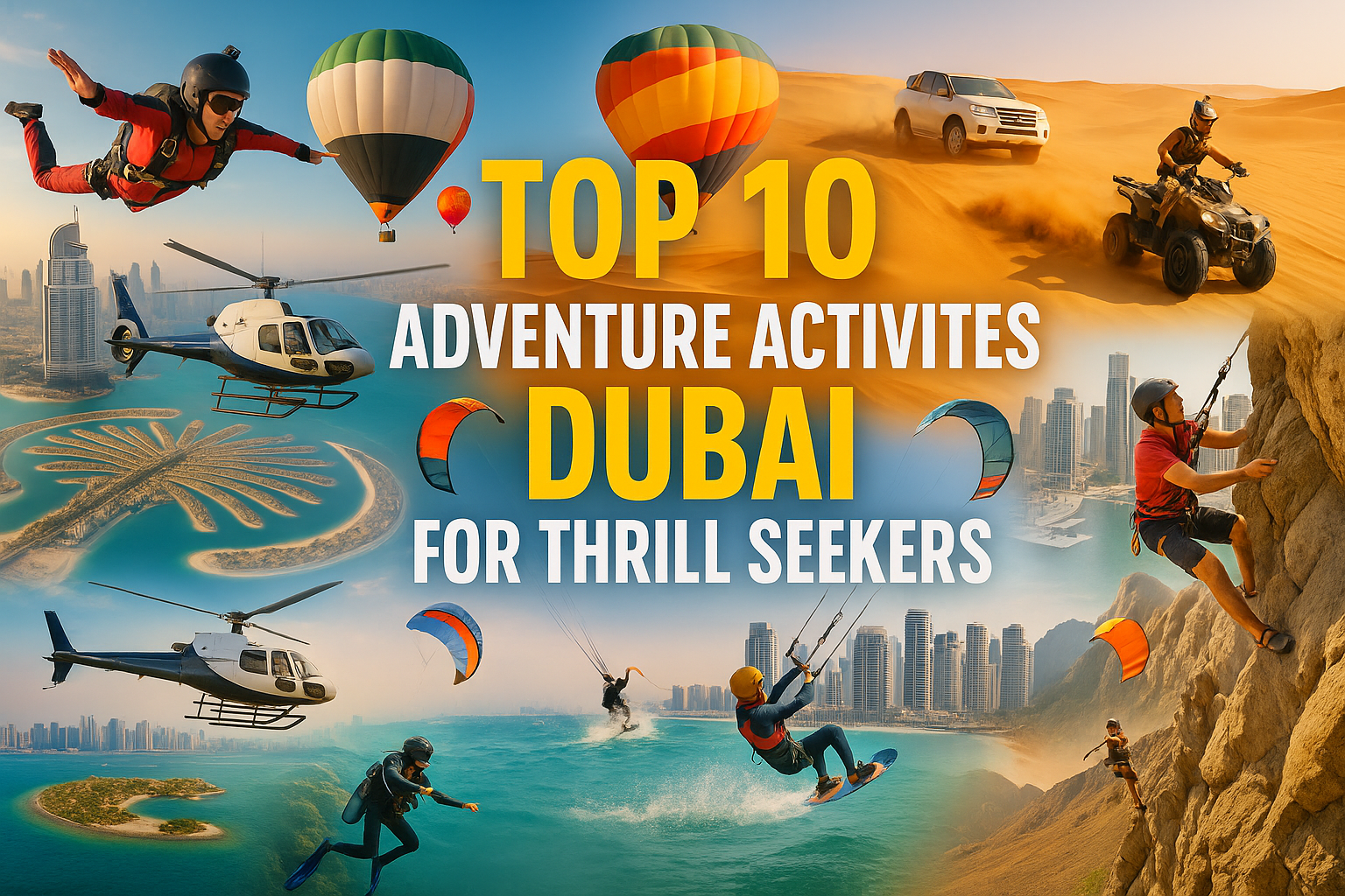 Top 10 Adventure Activities in Dubai for Thrill Seekers